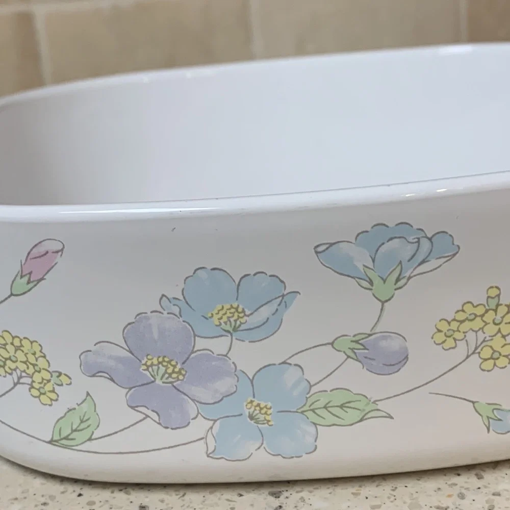Pastel Bouquet Bakeware by CorningWare A-2-B 2 liter